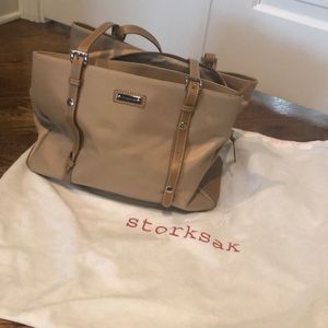 Storksak shoulder bag. Diaper bag.